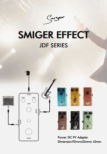 Smiger JDF-03 Crunch Distortion Педаль эффектов.